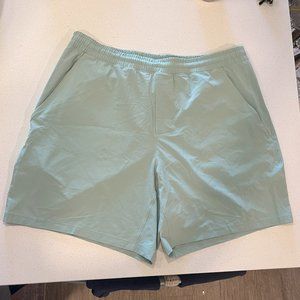 Lululemon Pace Breaker Linerless 7 inch Short -  Arctic Green